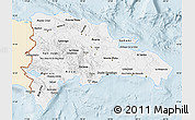 Classic Style Map of Dominican Republic, single color outside