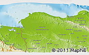 Physical 3D Map of Monte Cristi