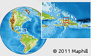 Physical Location Map of Monte Cristi