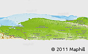 Physical Panoramic Map of Monte Cristi