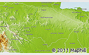 Physical 3D Map of Monte Plata