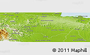 Physical Panoramic Map of Monte Plata