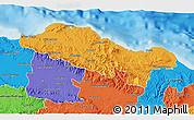 Political 3D Map of Puerto Plata