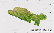 Satellite Map of Puerto Plata, cropped outside