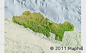 Satellite Map of Puerto Plata, lighten