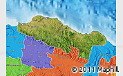 Satellite Map of Puerto Plata, political outside