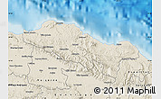 Shaded Relief Map of Puerto Plata