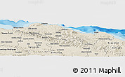 Shaded Relief Panoramic Map of Puerto Plata