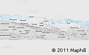 Silver Style Panoramic Map of Puerto Plata