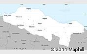 Gray Simple Map of Puerto Plata