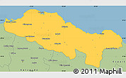 Savanna Style Simple Map of Puerto Plata