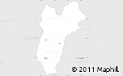 Silver Style Simple Map of Salcedo