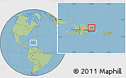 Savanna Style Location Map of Samana