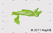 Physical Map of Samana, cropped outside
