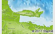 Physical Map of Samana