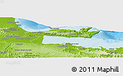 Physical Panoramic Map of Samana