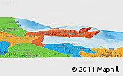 Political Panoramic Map of Samana