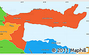 Political Simple Map of Samana