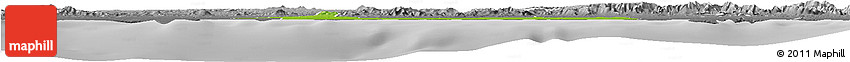 Physical Horizon Map of San Pedro De Macoris, desaturated