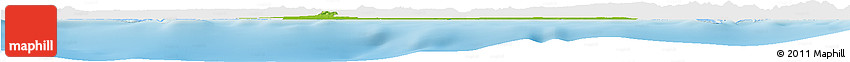 Physical Horizon Map of San Pedro De Macoris, single color outside