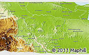 Physical 3D Map of Sanchez Ramirez