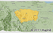 Savanna Style 3D Map of Sanchez Ramirez