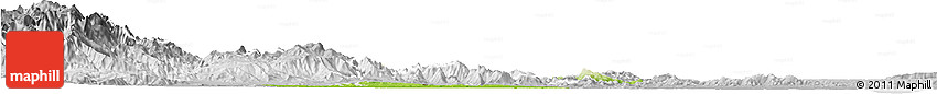 Physical Horizon Map of Sanchez Ramirez, lighten, desaturated