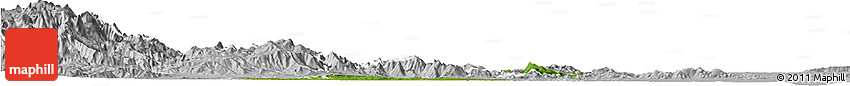 Satellite Horizon Map of Sanchez Ramirez, lighten, desaturated