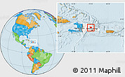 Political Location Map of Sanchez Ramirez, highlighted country