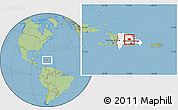 Savanna Style Location Map of Sanchez Ramirez, highlighted country