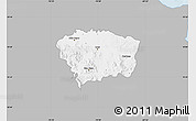 Gray Map of Sanchez Ramirez, single color outside