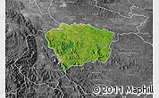 Satellite Map of Sanchez Ramirez, desaturated