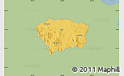 Savanna Style Map of Sanchez Ramirez, single color outside