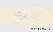 Classic Style Panoramic Map of Sanchez Ramirez, single color outside