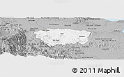 Gray Panoramic Map of Sanchez Ramirez