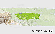 Physical Panoramic Map of Sanchez Ramirez, lighten