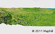 Satellite Panoramic Map of Sanchez Ramirez