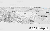 Silver Style Panoramic Map of Sanchez Ramirez