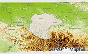 Shaded Relief 3D Map of Santiago Rodriguez, physical outside
