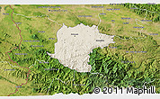 Shaded Relief 3D Map of Santiago Rodriguez, satellite outside