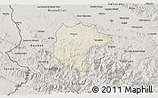 Shaded Relief 3D Map of Santiago Rodriguez, semi-desaturated