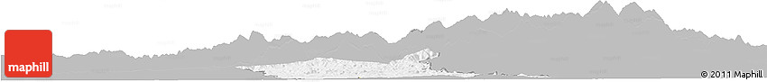 Gray Horizon Map of Santiago Rodriguez, single color outside