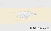 Classic Style Panoramic Map of Santiago Rodriguez, single color outside