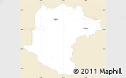 Classic Style Simple Map of Santiago Rodriguez, single color outside
