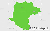 Political Simple Map of Santiago Rodriguez, single color outside, borders and labels