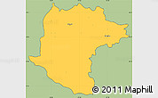 Savanna Style Simple Map of Santiago Rodriguez, cropped outside