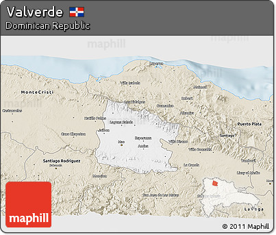 Classic Style 3D Map of Valverde