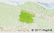 Physical 3D Map of Valverde, lighten