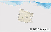 Shaded Relief 3D Map of Valverde, single color outside