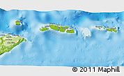 Physical 3D Map of Kab. Lautem